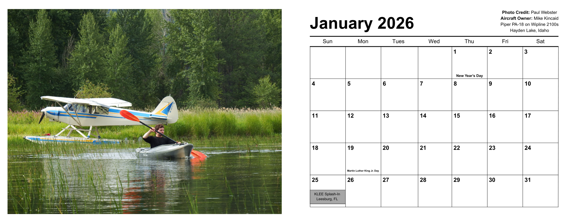 January Calendar